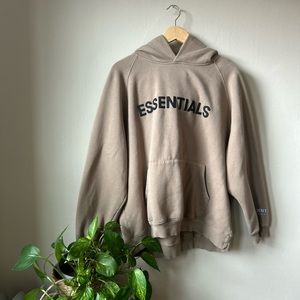 FEAR OF GOD — Essentials hoodie, tan